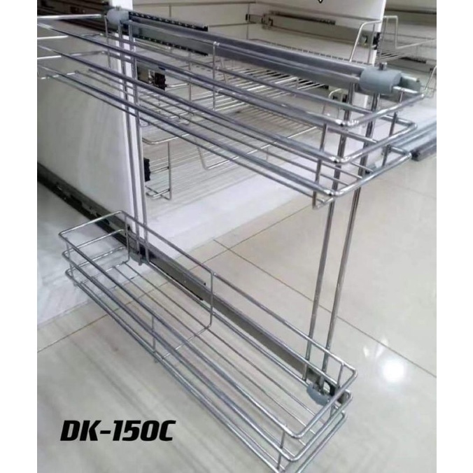 Spice Rack Condiments Rack 2 layer Pull out 304 stainlees Shopee
