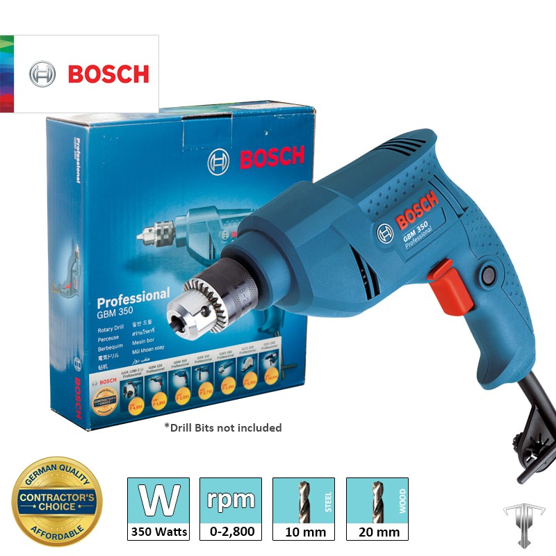 Bosch GBM 350 Professional 350 W Rotary Drill Power Tool Shopee