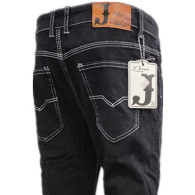 jeans with white line
