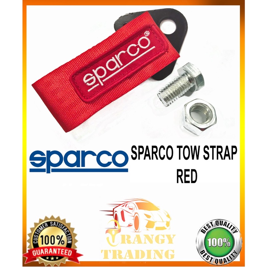 Sparco Tow Strap RED (Car Accessories) Shopee Philippines