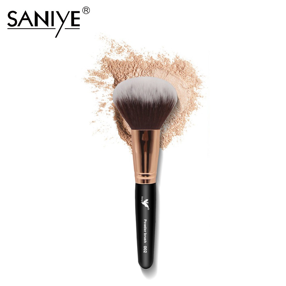 makeup brush with powder