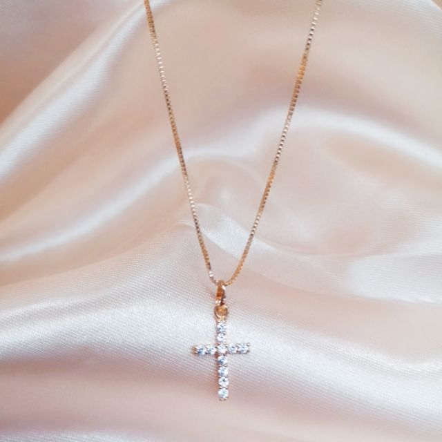 SGI fashion jewelry 24k gold plated xuping Bangkok gold cross necklace ...