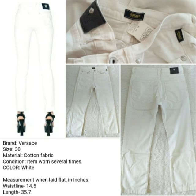 versace white jeans