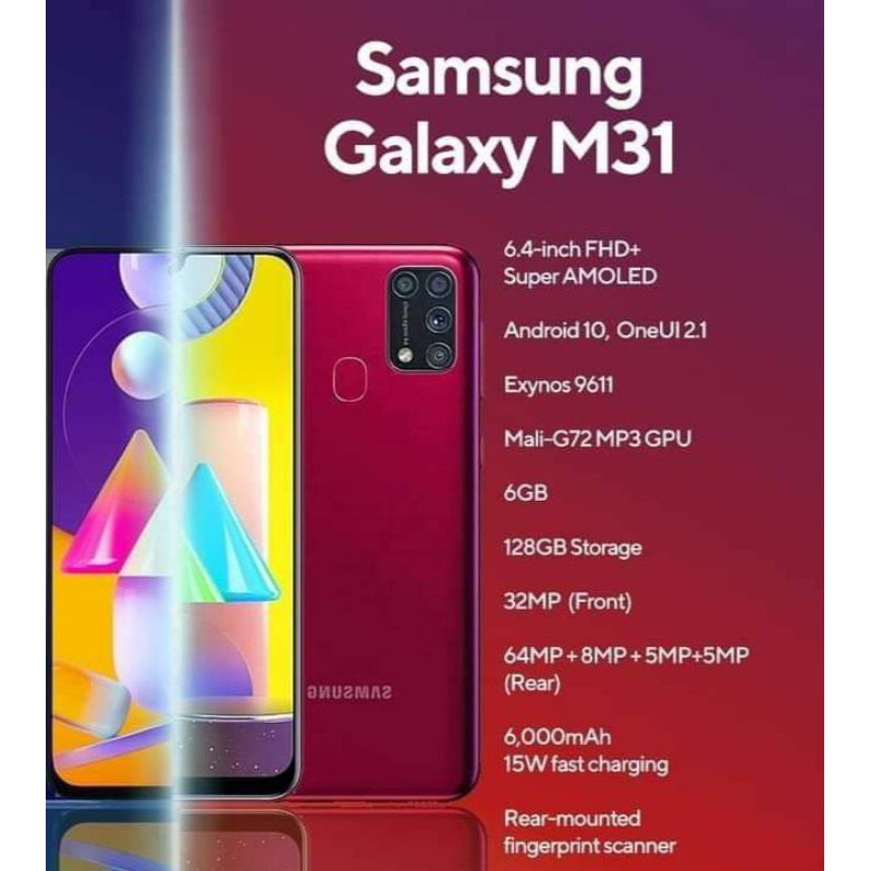 Samsung Galaxy M31 128gb Shopee Philippines