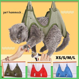 Cat Grooming Nail Cutting Anti Scratch Bite Fixed Bag Bath Trimming For Pet Beauty Hammock Hanging