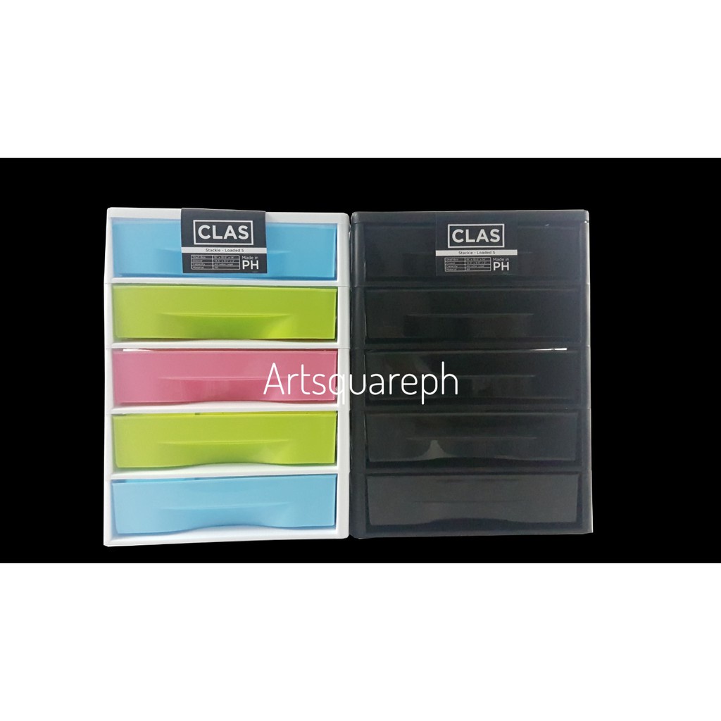 Clas Stackie Loaded Drawer 5 Layer Storage Organizer Fit up to Long Bond Paper