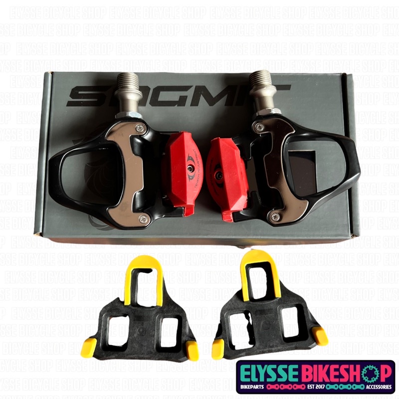 Mountainbike en Roadbike Cleats zelfborgend - 1 paar pedaal messen in geel | Compatibel met alle gangbare klikpedaalsystemen