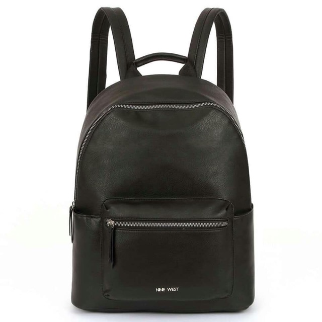 nine west black backpack