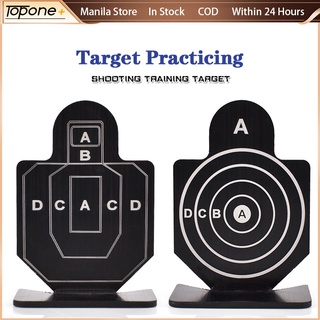6pcs Tactical Shooting Target Set Metal Hand Gun Pistol Aim Practice Accessory 