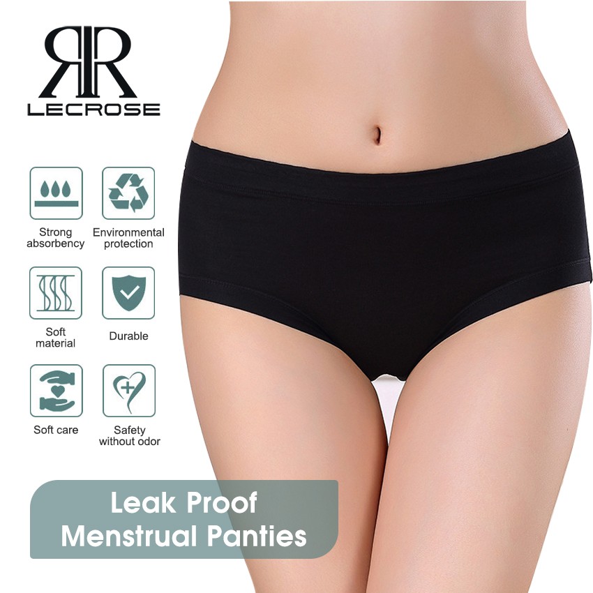 Ladies Large Underwear Menstrual Panties Leak Proof Seamless Underpants 4pcs/set 