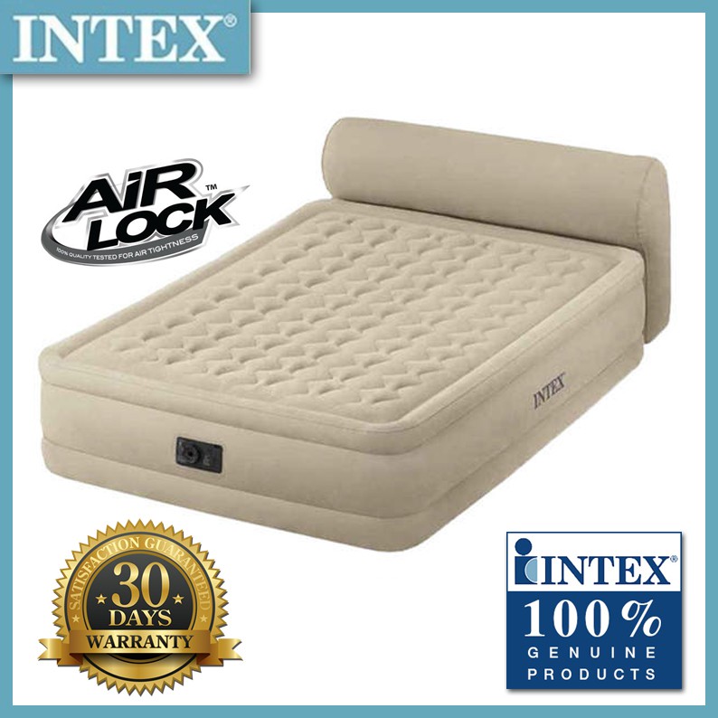 Intex 64460 Deluxe Queen Sized Headboard Airbed Shopee Philippines