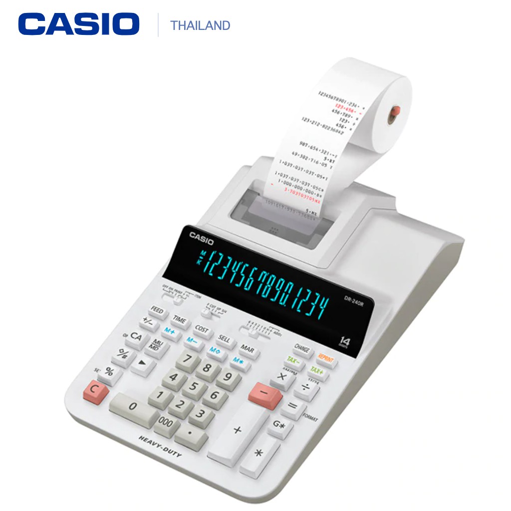 Dr240r Casio paper print calculator 14 digits, new, Central CMG 2