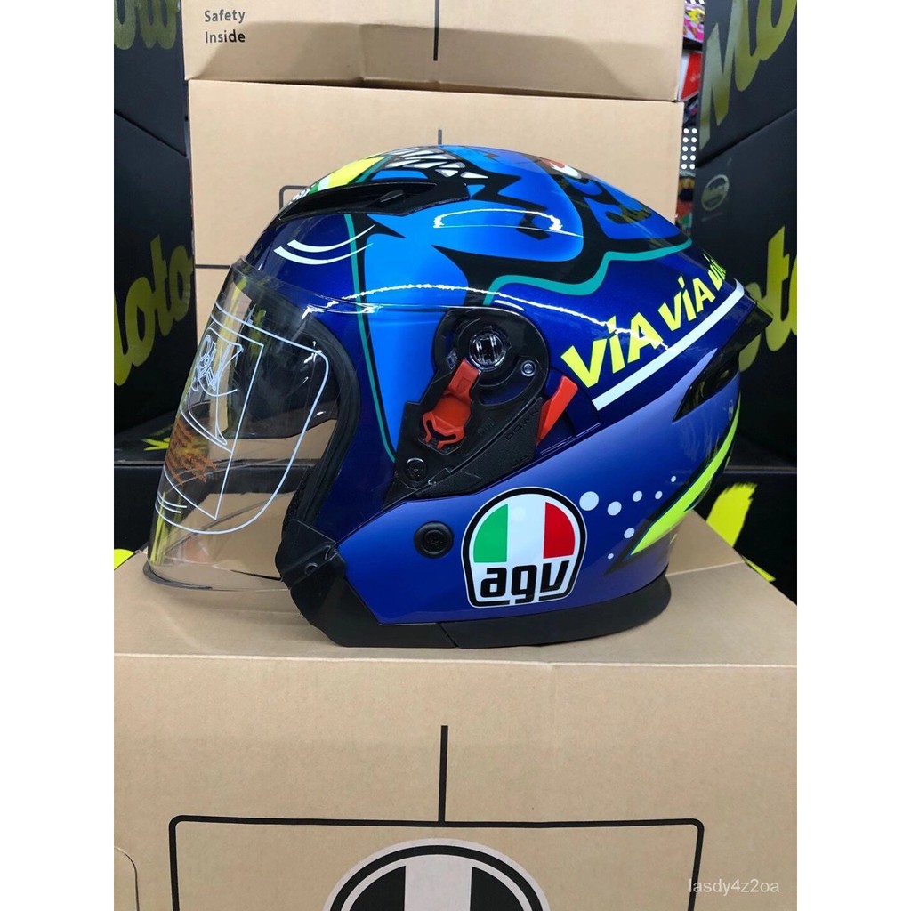 AGV Rossi Misano Shark Half Face Motorcycle Helmet Dual Visor Helmet