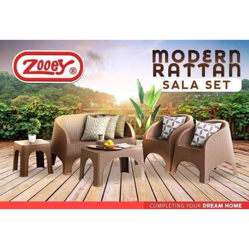 Zooey Modern Plastic Rattan Sala Set(free delivery in Metro Manila ONLY) Shopee Philippines