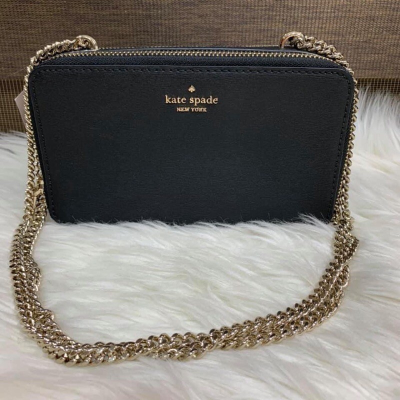 Kate Spade Double Zip Wallet on Chain Crossbody | Shopee Philippines