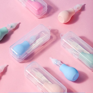Anti-refluent Nasal Aspirator Set Infant Reusable Nasal Mucus Suction Baby Nose Cleaner with tweezer