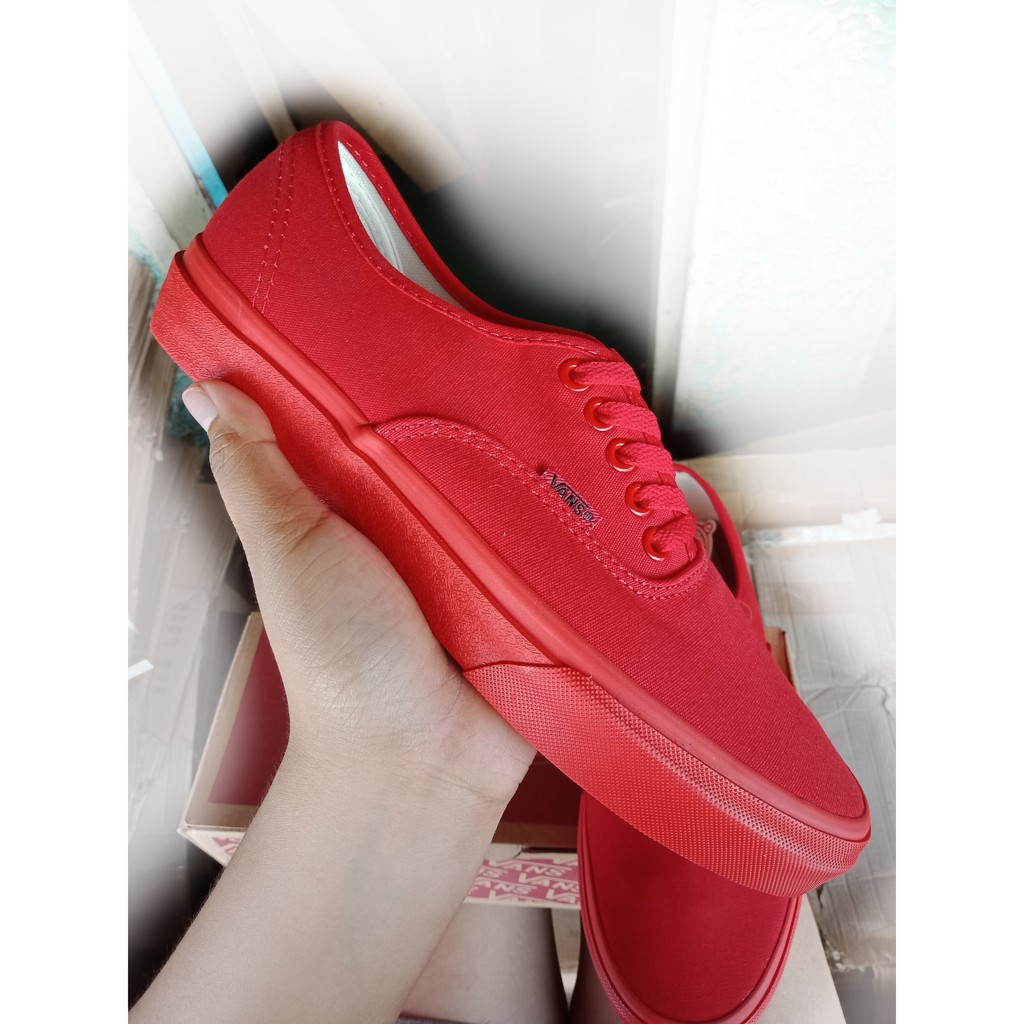 all red vans women