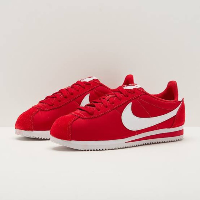 nike cortez red nylon