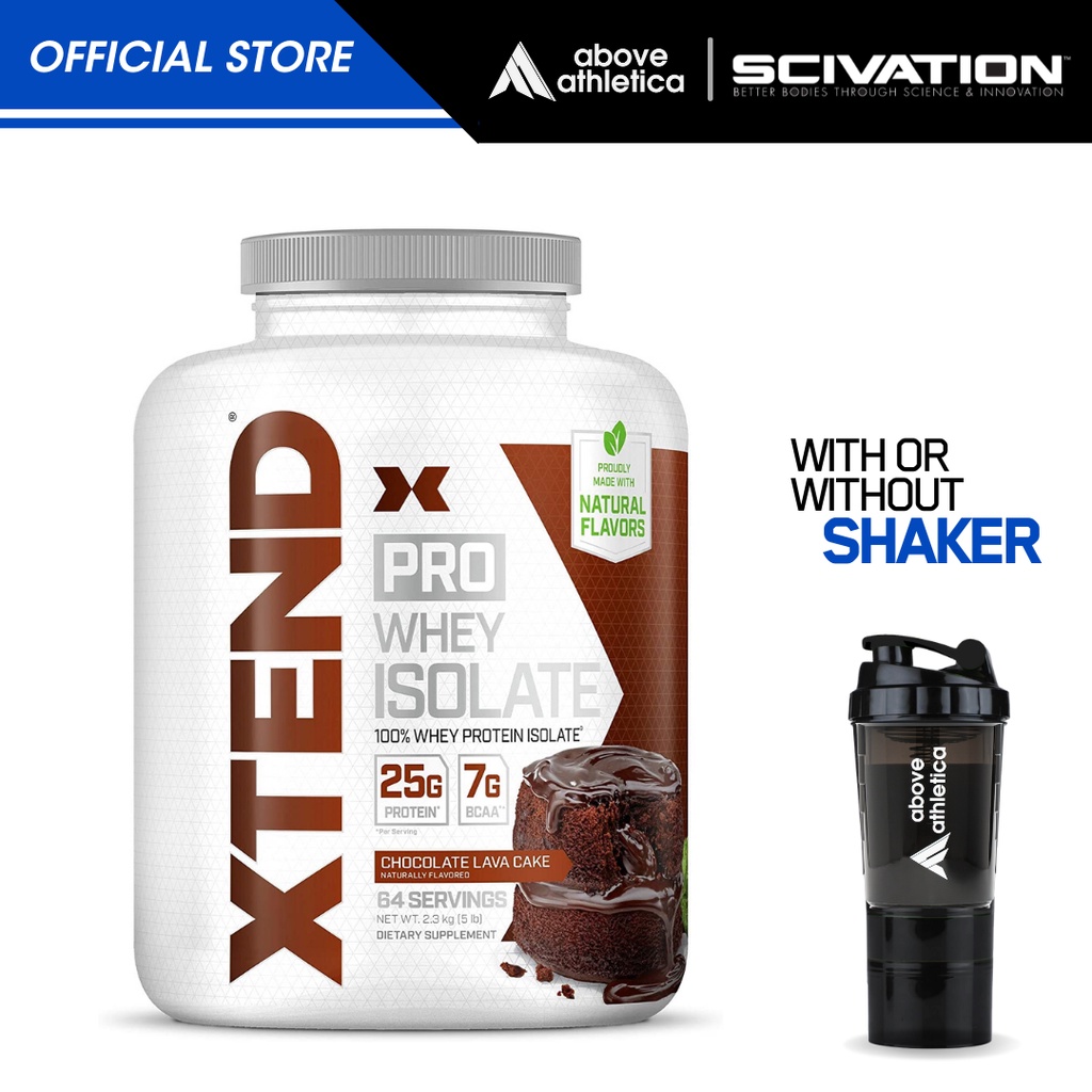 Xtend Whey Isolate Protein Powder Keto Friendly 7g BCAA with Natural