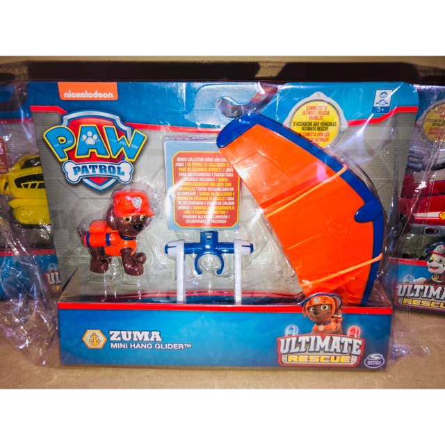 paw patrol ultimate rescue zuma mini hang glider