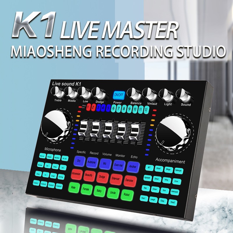 K1 live sound card set equipment, mobile phone computer ...