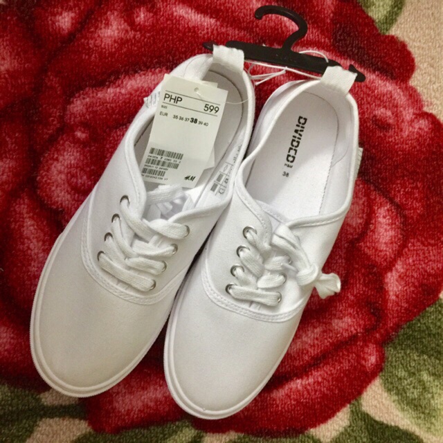 h&m white shoes