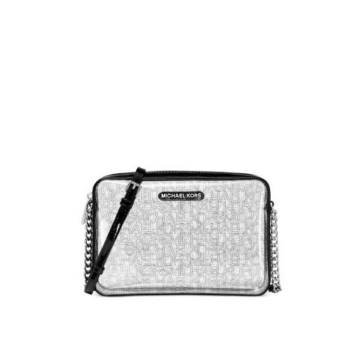 MICHAEL KORS Jet Set Large East West Crossbody Clear Black | Shopee  Philippines