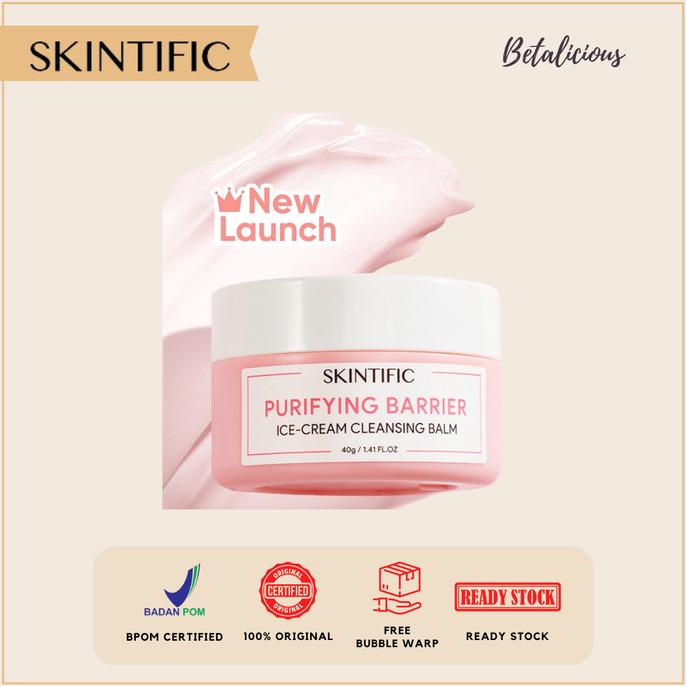 Latest Skintific Purifying Barrier Ice Cream Cleansing Balm 40G ...