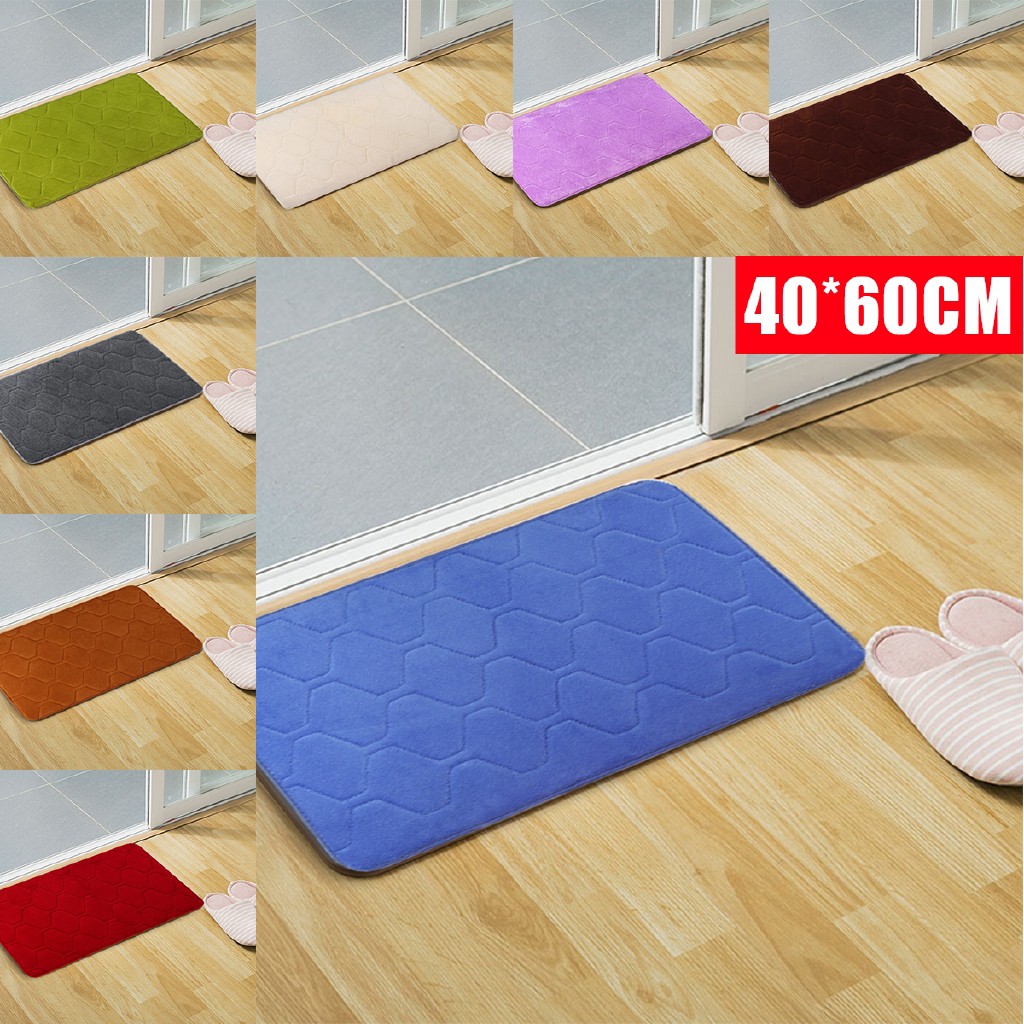 Wonderful 40 60cm Floor Rug Memory Foam Door Entrance Soft Carpet Bath Shopee Philippines