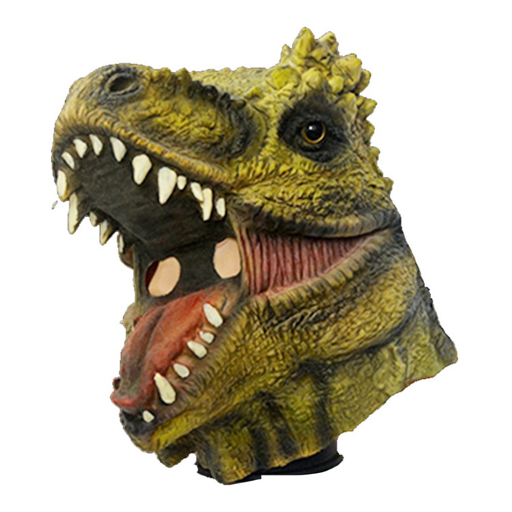 Dinosaur Mask Dinosaur Halloween Latex Animal Tyrannosaurus Hood Jurassic World Dinosaur Head