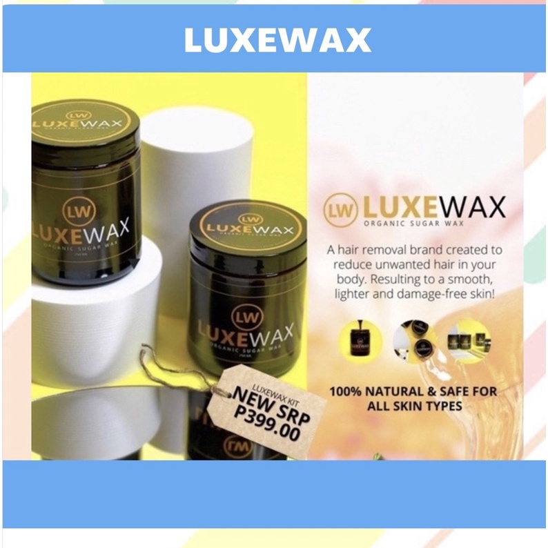 LUXEWAX Sugar Wax Kit 100 natural hot / cold hair removal sugar
