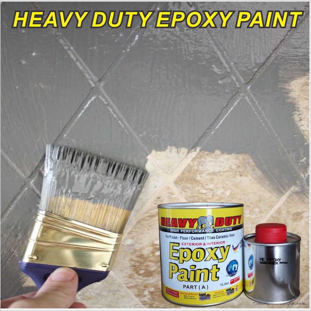 TILES FLOOR & WALL EPOXY PAINT ( HEAVY DUTY BRAND ) EPOXY WATERPROOF FLOOR / CAT LANTAI CEMINT