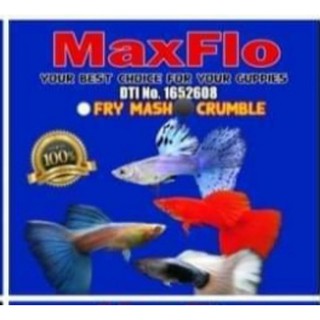 Maxflo Guppy Fish Food (60g Crumble- for adult)