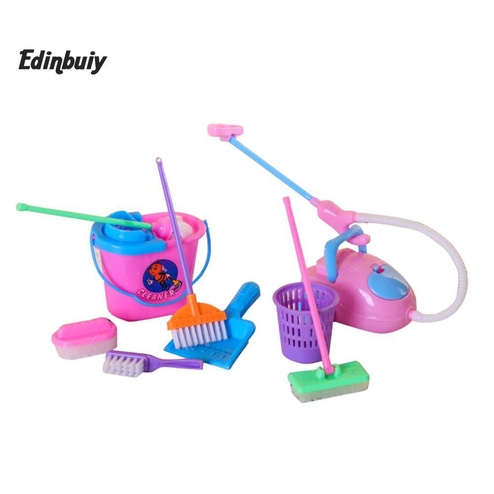 toy cleaning set with vacuum