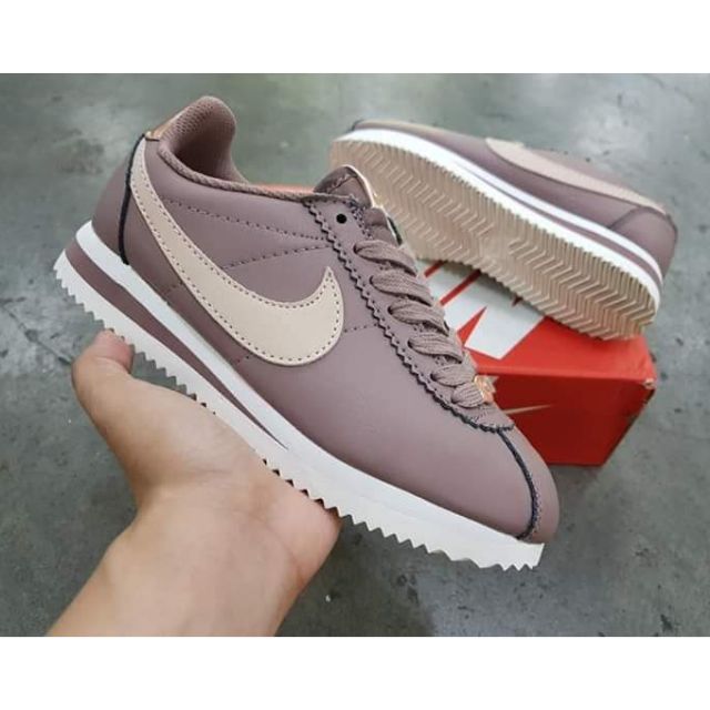 nike cortez leather smokey mauve