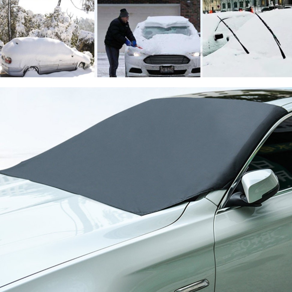 TKFY Car Windshield Cover Magnetic Rear Windscreen Snow Cover Sun Shade Protector Dust Water Resistent for Cars SUVs Summer Winter 