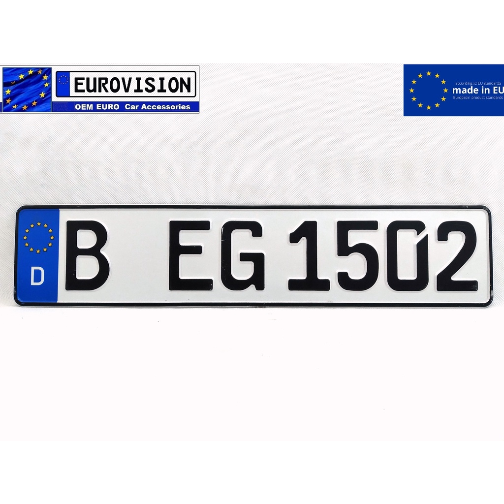 Used Euro Plate Standard - From Germany (1Piece Only) | Shopee Philippines