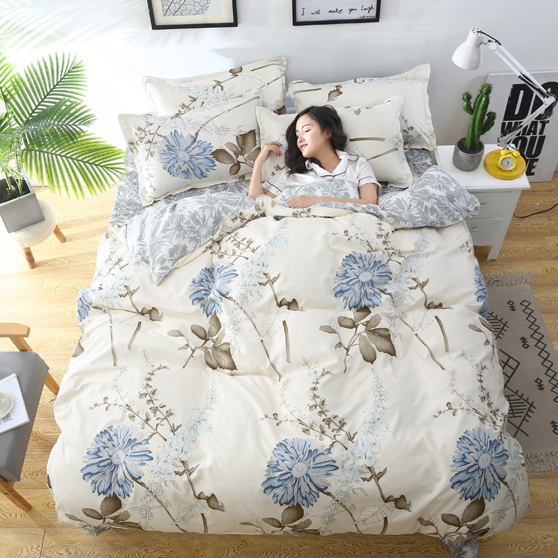 flower duvet cover cheap bed linen 