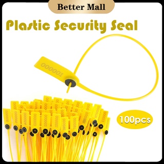 100Pcs 40cm Plastic Security Seal Tie Goods Package Transportation Label Cable Ties Tamper Seals