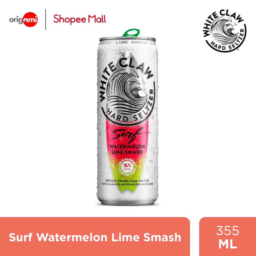 White Claw Canned Hard Seltzer Surf Watermelon Lime Smash 355ml Shopee Philippines