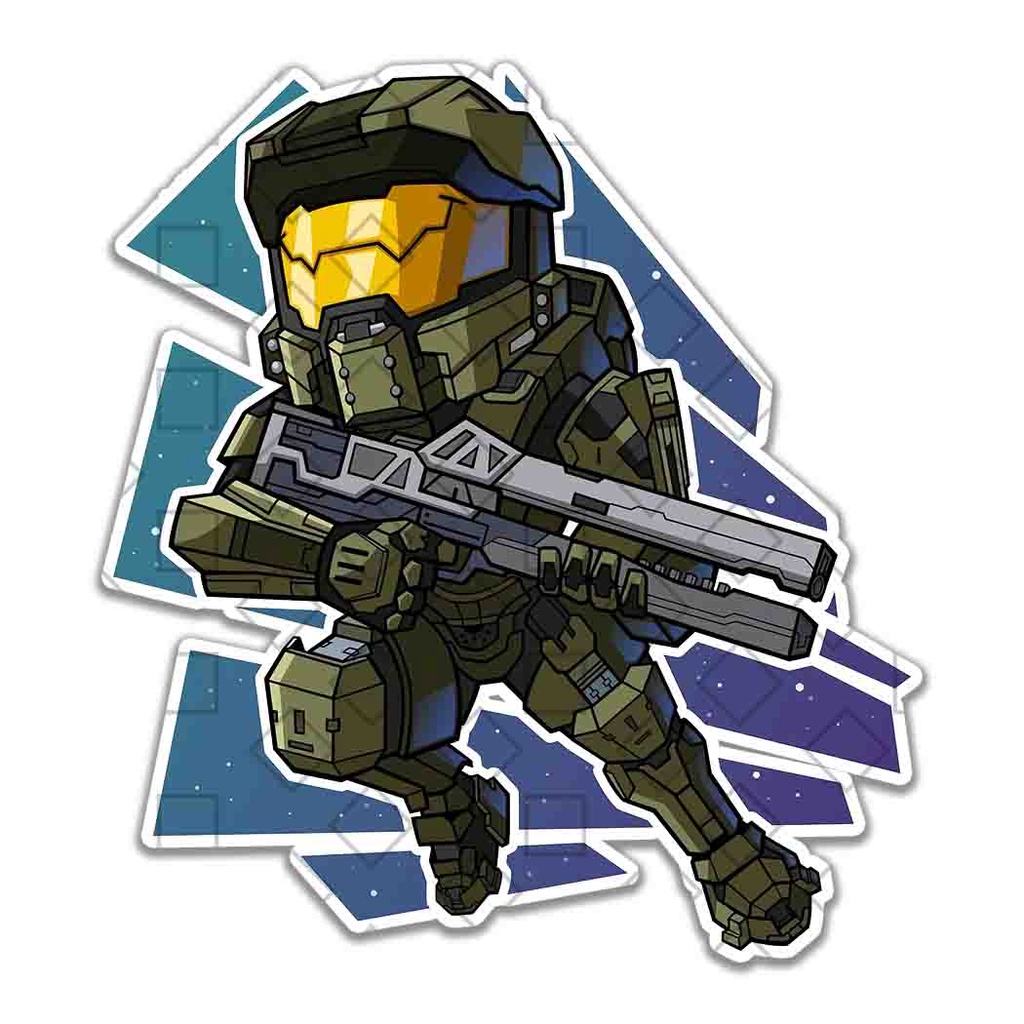 Total 64+ imagen halo master chief sticker - Viaterra.mx