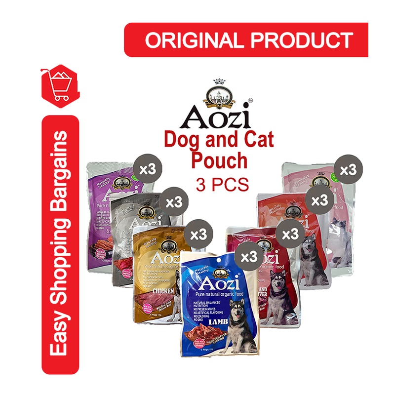 Aozi Wet Food Pouch for DOGS Set of 3 Shopee Philippines