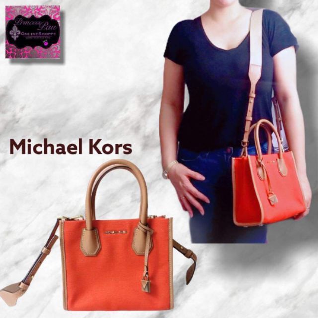 Michael Kors Two-way Orange Bag! | Shopee Philippines