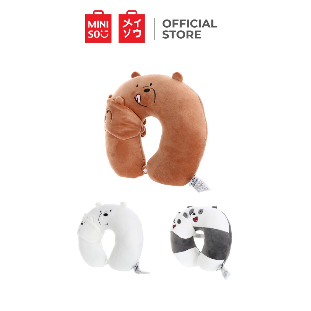 Miniso We  Bare  Bears  U shaped Neck  Pillow  Shopee Philippines