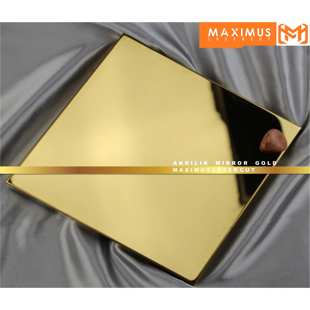 A3 Acrylic MIRROR GOLD 2mm Sheet Custom Sheet / Cut (Acrylic Sheet