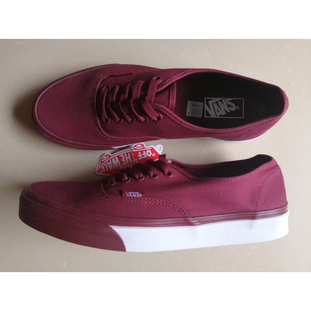 vans authentic maroon