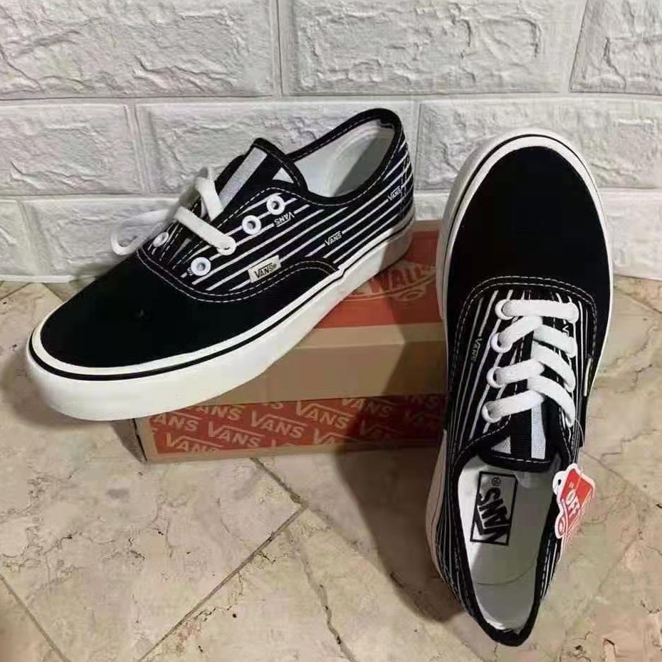 Class A Vans step shoes classic striped men and women couple shoes | Shopee  Philippines