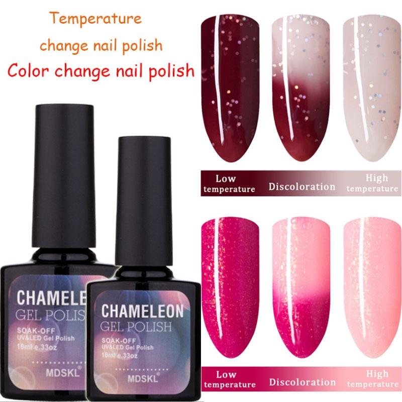 Exquisite Pretty Temperature Change Nail Polish Lacquers Nail Gel