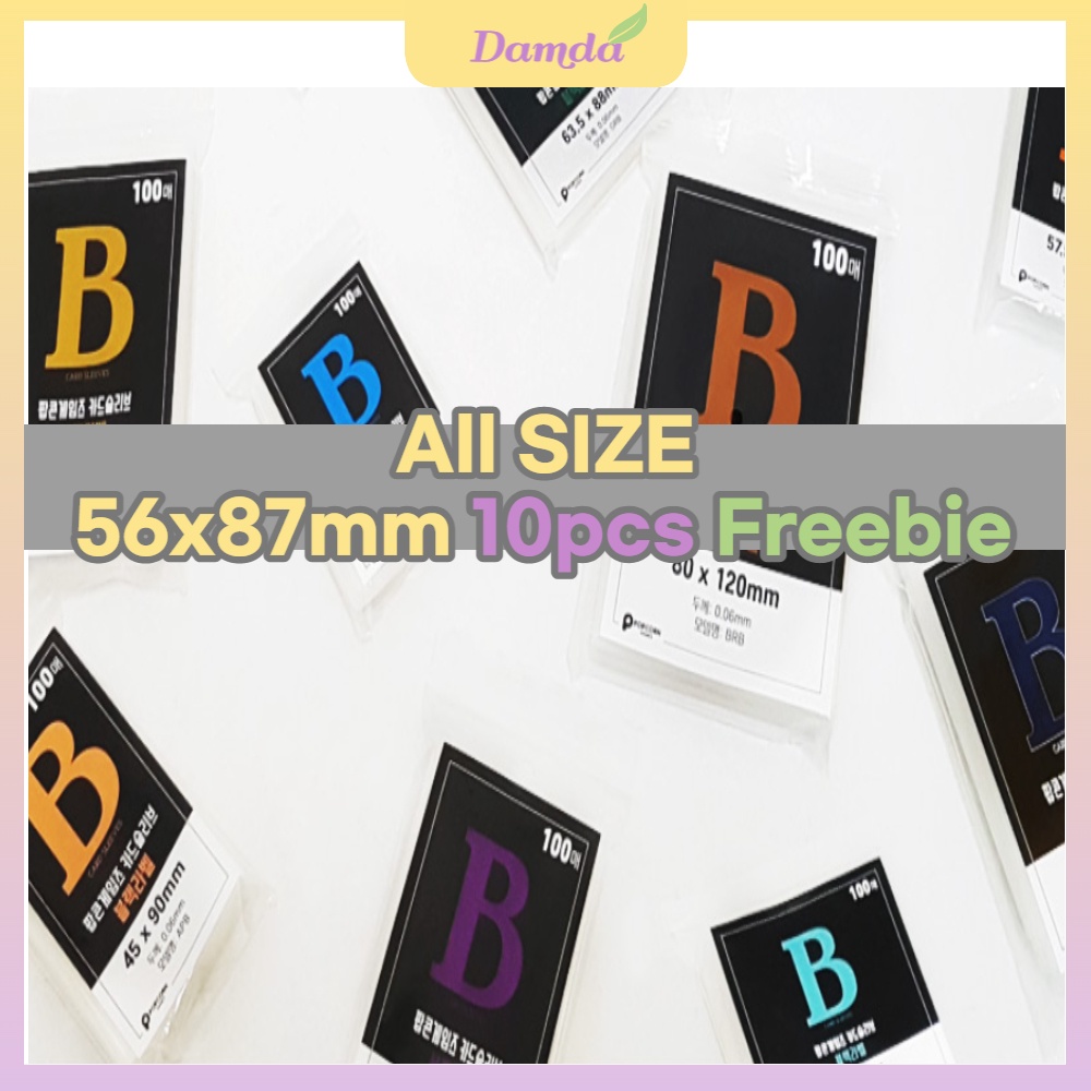[ONHAND] POPCORN Sleeves Black Label Photocard 56x87 100pcs KPOP Star Card Sleeves Acid Free PVC