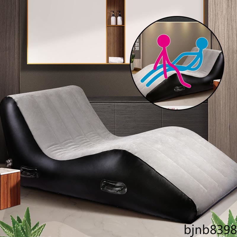 Q Sex Furniture Inflatable Chair Toughage Soft Sex Wedge Sofa Adult Game Multifunctional Sex 